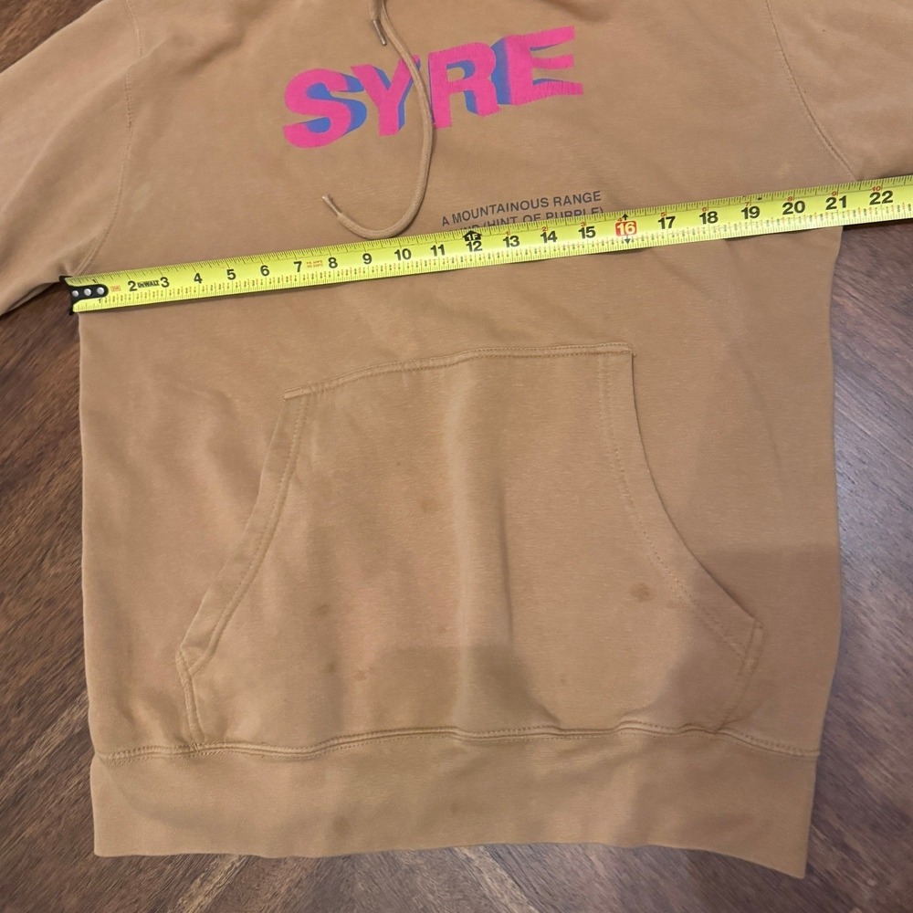 MSFTSrep SYRE A Beautiful Confusion Jaden Smith Hoodie Tan Yellow Mens Medium |N - Picture 5 of 8